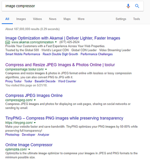 image-compressor-google-search-results
